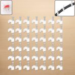 Nail Cable Clips for Wire Management (10mm & 50 Pc) - Image 2