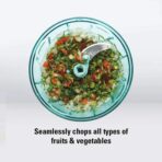 Handy Mini Plastic Vegetable Chopper Cutter, Onion Chopper Vegetables for Kitchen Accessories with 3 s - Image 3