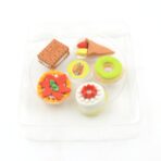 Novelty 3D Fast Food Eraser Set (5-Pack) | Mini Food Collection | Fun Pencil Rubber for Kids' School Supplies, Party Favors & Prizes