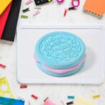 Biscuit Shape Eraser with Unique Designs Fun Patterns better for School, Office, and Art Projects (1 Pc) - Image 3