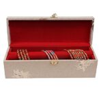 Premium Velvet Bangle Box Organizer - 1 Slot Multi-Slot Jewellery Storage Box for Women - Elegant Bangle Holder and Travel-Friendly Gift Case (Multi Colour) - Image 3