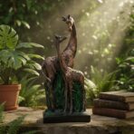 Statue of Giraffe Sculpture for Home/Office/Cafe/Hotel Decor Decorative Gift Showpiece (Pack of 1, resin, Multicolour) - Image 4