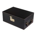 Presents Premium Portable Bar Set with Travel Case ?11-Piece Cocktail Shaker Set with Glasses, Tools & Lock ?Travel Mini Bar Kit for Home,Parties & Gifting ?Black Leather Finish - Image 4