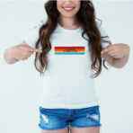 Designer Printed T-Shirt :: Design type - Be A Rainbow - Cloth type : Polyester