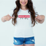 Designer Printed T-Shirt :: Design type - Motivated - Cloth type : DOT-KNIT
