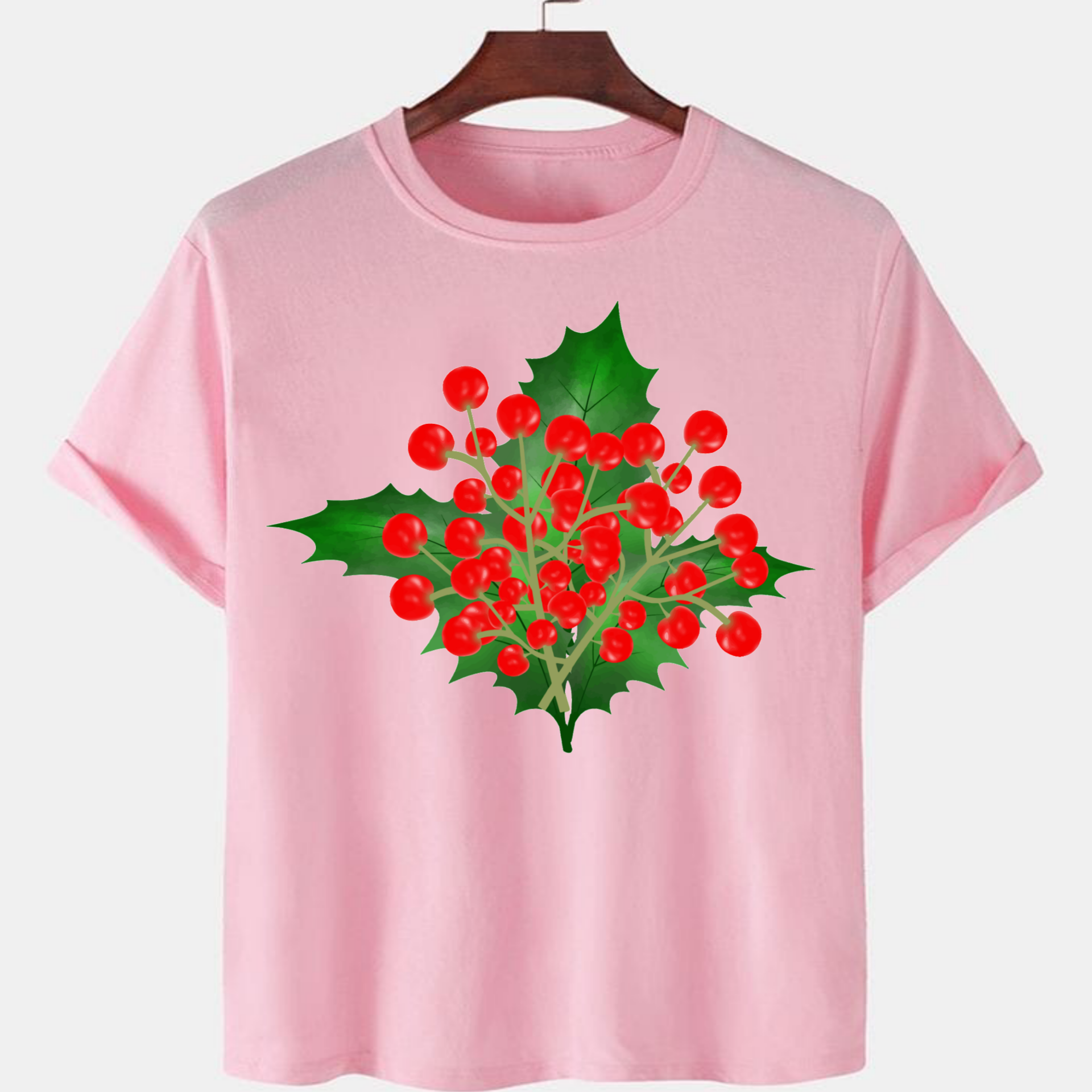 PNK-CTN-B-002.png Pink Unisex Polyster Premium Quality Designer Printed T-Shirt - Image 1