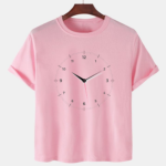 Pink Unisex Polyster Premium Quality Designer Printed T-Shirt