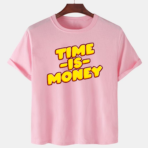 Pink Unisex Polyster Premium Quality Designer Printed T-Shirt