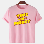 Pink Unisex Polyster Premium Quality Designer Printed T-Shirt