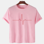 Pink Unisex Polyster Premium Quality Designer Printed T-Shirt