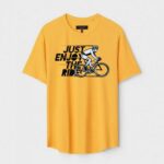 Yellow Unisex Cotton Regular Fit Printed Round Neck T-Shirt