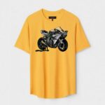 Yellow Unisex Cotton Regular Fit Printed Round Neck T-Shirt