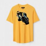 Yellow Unisex Polyster Regular Fit Printed Round Neck T-Shirt