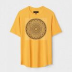 Yellow Unisex Polyster Regular Fit Printed Round Neck T-Shirt