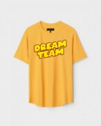 Yellow Unisex Polyster Regular Fit Printed Round Neck T-Shirt