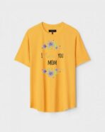 Yellow Unisex Polyster Regular Fit Printed Round Neck T-Shirt