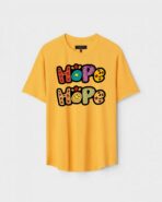 Yellow Unisex Polyster Regular Fit Printed Round Neck T-Shirt