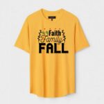 Yellow Unisex Polyster Regular Fit Printed Round Neck T-Shirt