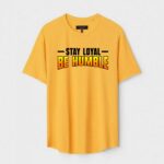 Yellow Unisex Polyster Regular Fit Printed Round Neck T-Shirt