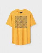 Yellow Unisex Polyster Regular Fit Printed Round Neck T-Shirt