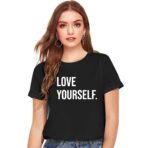 Cotton Regular Fit Printed Round Neck T-Shirt For Women