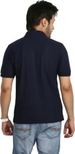 One-H Men's Polo Neck Short Sleeve Casual Tshirt Combo of Maroon, Black colors (Pack of 2) - Image 2